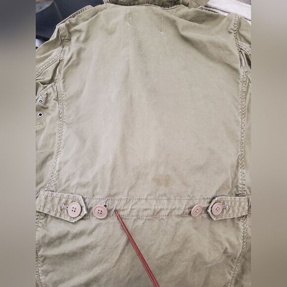 🦋 J. CREW 🦋 Military Fatigue Boyfriend Utility Hooded Jacket - [XS, Green] - Picture 15 of 16